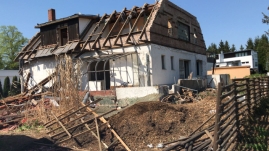 Abbrucharbeiten Privathaus, Berlin-Neukölln